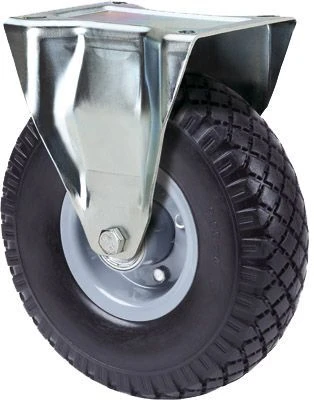 Rueda neumática impinchabke para carretillas carros remolques fija metálico Alex