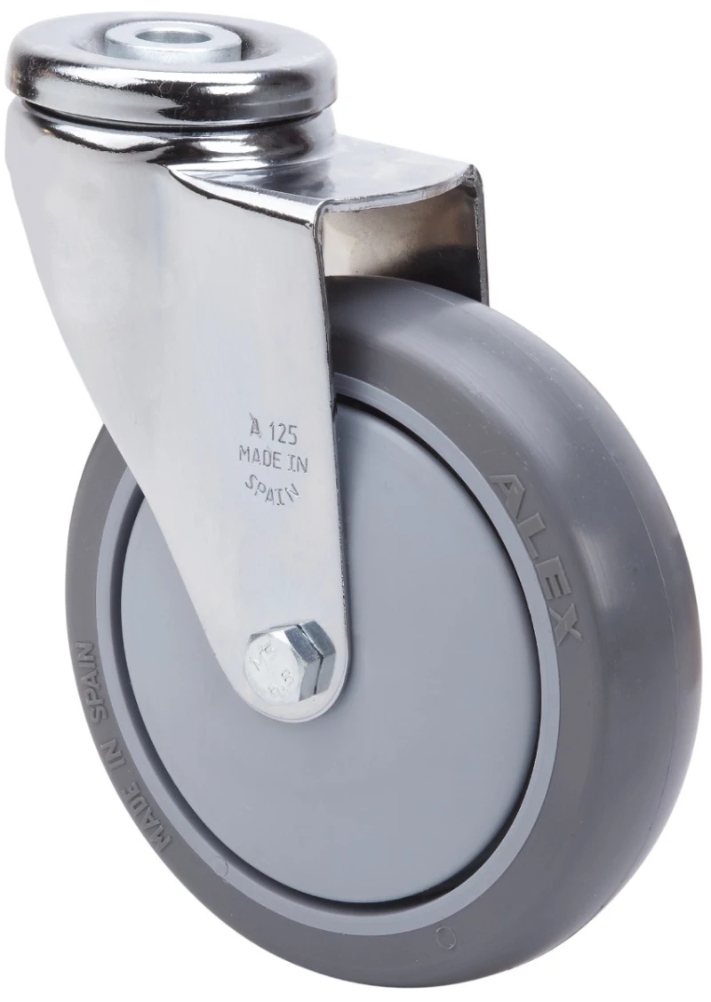 Rueda hospital giratoria poliuretano Alex