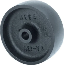 Ruedas de alta y media carga industrial contenedores giratoria con freno poliamix blanco Alex