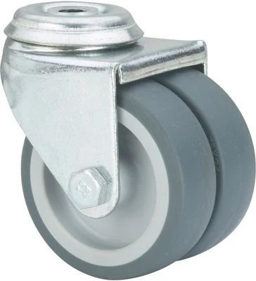 Rueda giratoria para muebles goma Alex