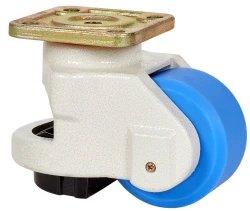 Rueda conductiva hostelería mobiliario clínico giratoria con freno poliuretano gris conductivo Alex