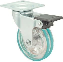 Rueda giratoria con freno decoración poliuretano Alex