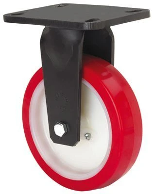 Rueda industrial fija alta carga poliuretano Alex