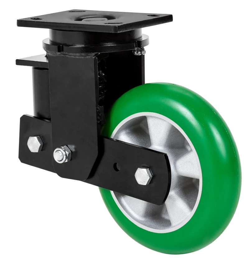 Rueda media carga industrial giratoria poliuretano Alex