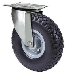 Rueda neumática impinchabke para carretillas carros remolques giratoria metálico Alex