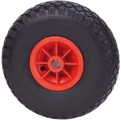 Rueda para hostelería giratoria con freno goma gris inyectada Alex