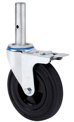 Rueda para andamio giratoria con freno goma Alex