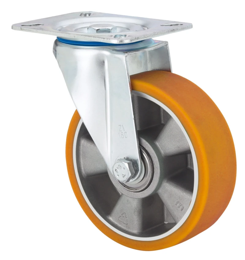 Rueda industrial giratoria alta carga poliuretano Alex