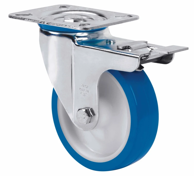 Rueda inoxidable alta carga giratoria poliuretano Alex