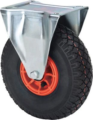 Rueda neumática impinchabke para carretillas carros remolques fija poliamix Alex