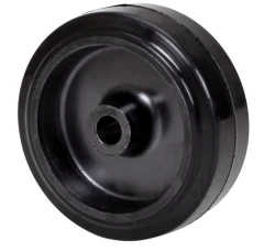 Rueda media carga industrial abalonada giratoria poliuretano verde fundido Alex