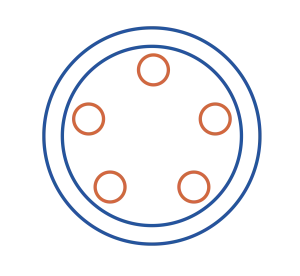 Agujeros de perno y diámetro