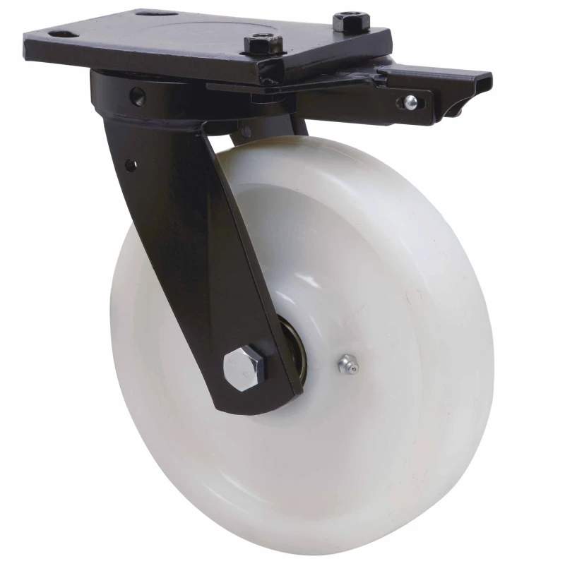 Rueda industrial bloqueo alta carga nylon Alex