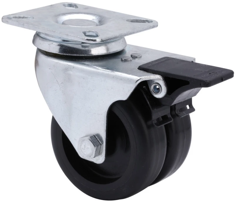 Rueda giratoria con freno para muebles poliamix Alex